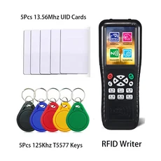 iCopy X100 고급 암호 해독 프로그래머 리더 라이터 RFID 복제기 125KHz 13.56MHz IC 카드 NFC 모바일 폰, 01 검정색