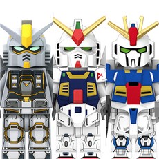 건담 오리지널 피쳐 3종 로보트 호환블록 브릭미니피규어 수집/장식/전시용 키덜트아이템, GD0104. 건담 오리지널 피쳐 3종 세트, 1개, GD0104. 건담 오리지널 피쳐 3종 세트(로켓)