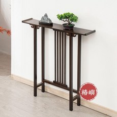 椿嶼 新中式極窄玄關桌，多功能供桌花架置物架，客廳端景台，充分利用空間, 【窄款20cm寬】長60*高80,無規格