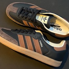 아디다스 삼바 OG 블랙 & 브라운 IE9123 데일리캐주얼 남녀공용 SAMBA