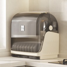 廚房碗架碗筷收納盒家用一體桌面碗櫃餐具收納碗碟盤瀝水置物架, 1個, 1個