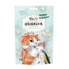 Eats 易特廚 純肉貓凍乾，多種口味可選，無添加，健康美味，貓咪零食首選, 1g, 1個, 凍乾鮪魚菲力塊 40g