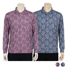 레이스패턴 카라넥 긴팔 여성티셔츠