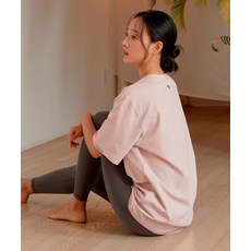 REINAMRA 하이스트레치 오버티셔츠 스프링핑크