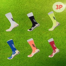 논슬립 스포츠양말 3종, 블랙+레드+블루, 1개