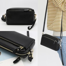 루루백 카라멜 가죽 미니 크로스백 + 구성품