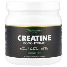 Paradise Herbs 파라다이스허브 크레아틴 모노하이드레이트 그린 애플 522g 운동보충제, Paradise Herbs 파라다이스허브 크레아틴 모노, 522, 1