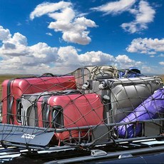 루프바스켓 그물망 가방 고정 차량용 캐리어 커버, 1개