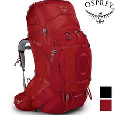 Osprey Ariel Plus 85 女款登山背包, 玉髓紅 Carnelian Red,M/L