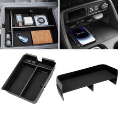 FETUSI 센터 콘솔 트레이 대시 오거나이저 혼다 파일럿 2023-2025 액세서리와 호환 휴대폰 홀더가 있는 스크린 보관 상자 뒤에 인서트 트레이 대시 보관 정리함 -