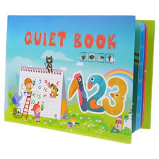 busy book 早教書 翻翻書 兒童專注力互動書 兒童繪本 卡通書 兒童安靜書, 數字