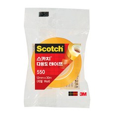 3M 문구 스카치테이프 550 리필(12mmx20M) 1인치 12EA, 상세페이지 참조, 12개