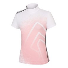 레노마골프 여성 그라데이션 나염 하이넥 반팔 티셔츠 RWTHL6116-411 2802240