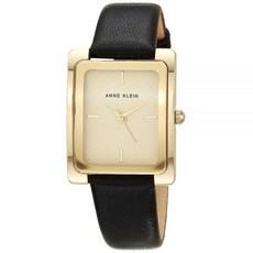 Anne Klein 여성용 가죽 스트랩 손목시계 (AK/2706)