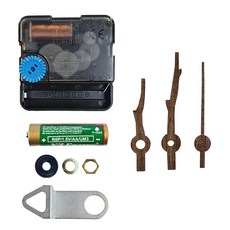 스즈키(SUZUKI) 무소음 무브먼트 14.8mm+나무시계바늘 10+건전지+너트+와셔+고무패드 세트 탁상용 벽시계 시계 수리 만들기 DIY 부품 모터 부속 키트