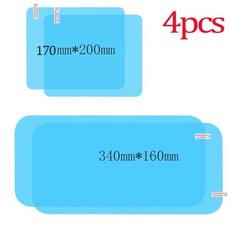 자동차 방수 필름 포그 스티커 미러 창문 클리어, 1개, 10. 4pcs