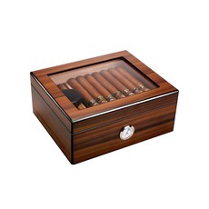 고급 휴미더 삼나무 시가 보관함 온습도 조절 스모커 박스 시가렛 수납, 시가 소품