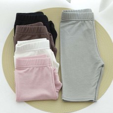 베이직한 디자인 컬러 아동 5부 레깅스 아동복 옷 주니어의류 4세아이선물 유아바지 5부레깅스 dew+332MS