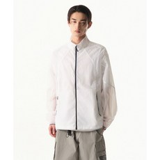 무신사 스탠다드 시티 레저 하이넥 시어 윈드브레이커 재킷 화이트 525552