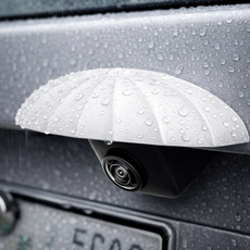 [확장형] 클리어백 후방카메라 빗물가리개 레인 쉴드 자동차 차량용 후방 햇빛 빗물 커버, 화이트