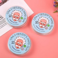 퍼티 슬라임 1+1 액체괴물 야광 유리 젤리 할아버지, 투명 3박스, 1개