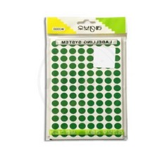 님아 녹색 원형 견출지 9mm 13장 데코스티커