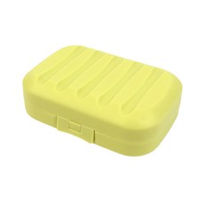 여행용 휴대용 밀폐형 뚜껑 배수형 미니 비누케이스, 1개, 청록색