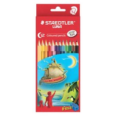 스테들러 루나 색연필 12색 136C12 TH 어린이 색칠 미술, 단품, 1개