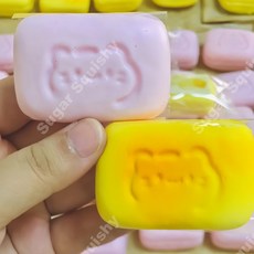 [고양이 치즈빵 말랑이 스퀴시] 귀여운 미니 말랑 쫀득 쫀쫀 힐링 촉감 스트레스해소, 3개, 핑크