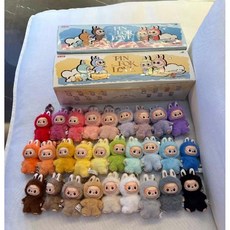 신제품 labubu 4.0 라부부 미니 비밀번호 시리즈 미니 버전 블라인드 박스 인형 키링, 10cm, 블라인드 랜덤 박스 1개