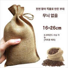 포르르 커피자루 원두 자루 커피마대 포대 인테리어, 1개, 16x26 반파운드 무패턴