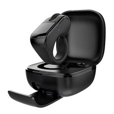 GLOBAL 3C 無線指環滑鼠 藍牙5.0 便攜充電 靈敏觸控 電腦平板手機適用, 黑色, 無