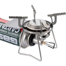 CAPTAIN STAG 싱글 버너 카세트 가스 버너 스토브, 1개, 단일 옵션