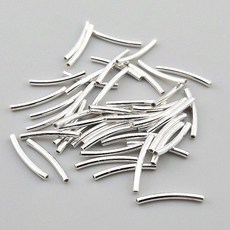 비즈톡 [SVP-92-01]실버파이프 실버925 민자파이프 1.5x15mm (내경1mm)