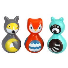 2세 시각 집중력발달 오뚝이 동물삼총사 3P 조카선물 늘봄교실 임신선물 가성비, 1개