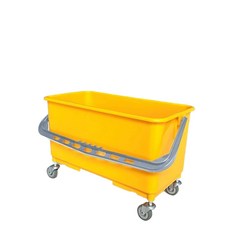 업소용 물통 바퀴 이동식 저수통 사각버킷 바구니 대형, 6L 옐로우 소형 사각 통
