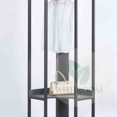 위드룸 코너장조립선반 옷장세트, 블랙(RWH1029-BK)