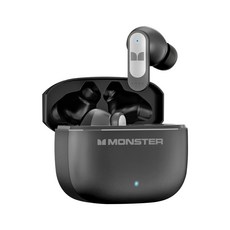 MONSTER 真無線降噪藍牙耳機 ANC & ENC 30H長續航 藍牙V5.4, 金屬灰, GT34