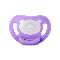 더블하트 소프트버디 올실리콘 쪽쪽이 노리개젖꼭지 M 퍼플(3개월~/케이스포함), M(3개월~), 퍼플, 1개