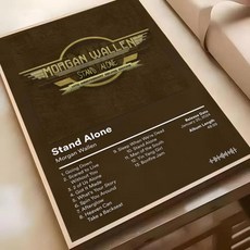 앨범 포스터 스티커 회화 벽 예술 침실 거실 홈 장식 선물, 3. Black4