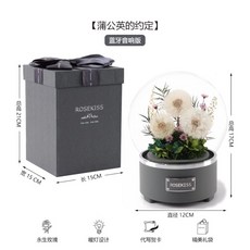 장미 블루투스 스피커 무드등 선물세트 발렌타인데이 고백 선물, E, 1개