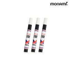 모나미 유성매직 3본, 흑색, 3개입