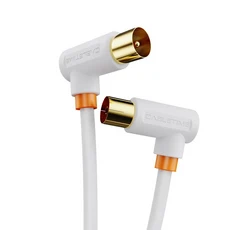 CABLETIME-90 도 디지털 TV 라인 위성 안테나 HD 비디오 C317 용 고품질 STB 케이블, 01 CHINA, 03 White 1M 90degree