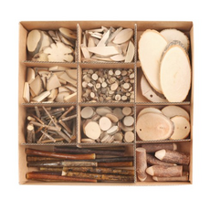 유니아트 천연나무A 만들기 공예 12종 세트, ALL WOOD, 2세트