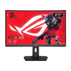 미국출고 평점4.5+ 158339 ASUS ROG Strix 27인치 1440P USB-C 곡선형 HDR 게이밍 모니터 (XG27WCMS) - QHD 280Hz 1ms F, 27" Fast VA Curved 280Hz QHD U
