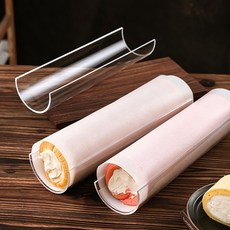 壓克力蛋糕捲定型器 - U型透明固定器 中號, 1個, 大號 內徑9.4cm 蛋糕捲定型器