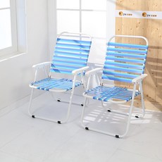 板帶海灘摺疊椅/休閒椅 登山 便攜式戶外椅 輕巧摺疊椅 海灘椅, 1個, 一入