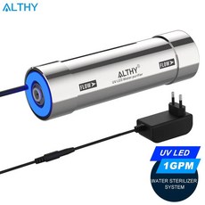 전기소독기 도구 컵소독기 핸드폰 ALTHY LED UV 자외선 정수기 언더 싱크 정수 필터/RO 시스템 수은 프리 스테인레스 50년 수명, 유럽 ​​연합