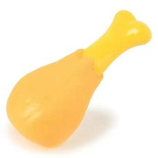 狗狗玩具 寵物玩具 狗玩具球 磨牙訓犬 仿真雞腿 漢堡 薯條 泰迪比熊, 1個, 【單件套】發聲雞腿