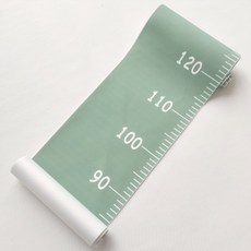 벽걸이 키재기자 신장계 벽지 손상없는 벽걸이 키측정기 포스터 그린